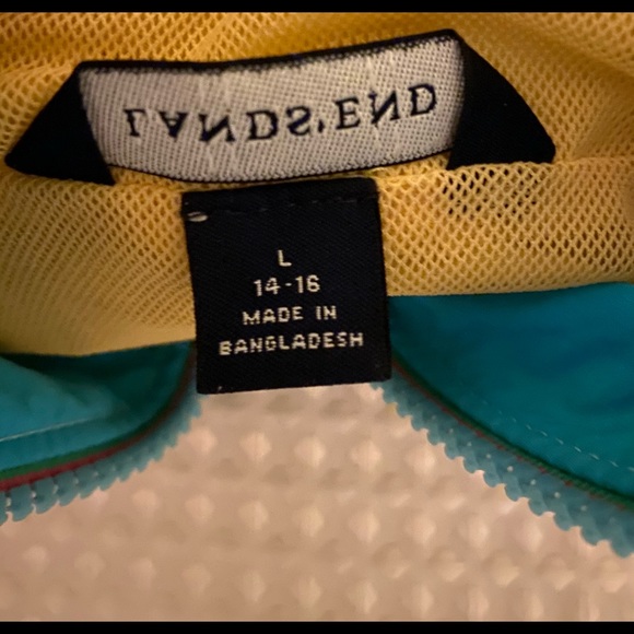 Lands End Pullover Rain Jacket Size Jr large- - Picture 7 of 7